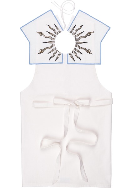 Sun Iı Apron Nakışlı Kız Çocuk Önlük Elbise