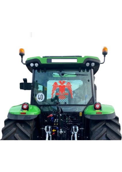 Traktör Çift Başlı Kartal Araç Dükkan Cam Sticker Yapışkan