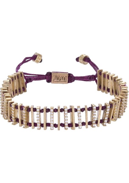 Stairs Bracelet With Stones Bronz Kadın Bileklik
