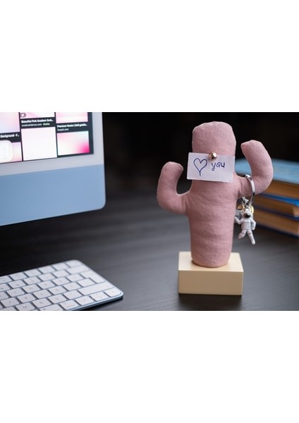 Kayigo Woody Krem Üçlü Ofis Seti - Pembe Cactus indirimleri