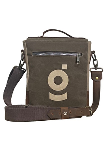 Retro Desenli Dug Mumlu Kanvas & Hakiki Deri Postacı & El Çantası 17X20 cm modelleri