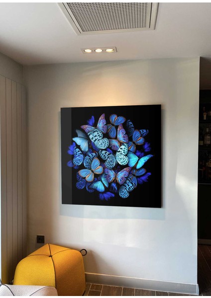 Butterfly 1 By Girift Diasec Çerçeveli Tablo fırsatları