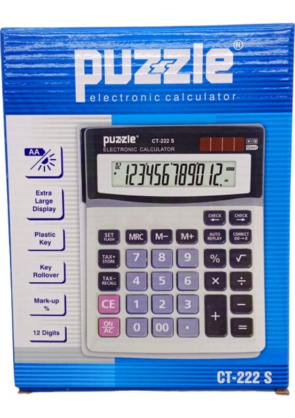 12 Haneli Hesap Makinesi CT-222S (4887)