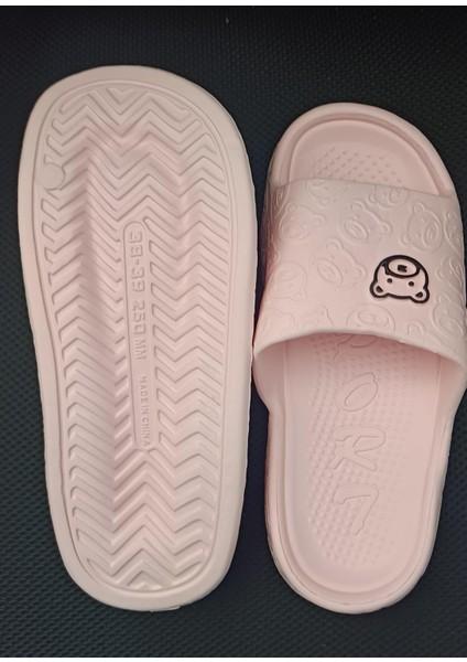 Sevimli Karikatür Ayı Desenli Terlikler, Rahat Yumuşak Tabanlı Yastık Terlikler, Rahat Ev Terlikleri fiyatları