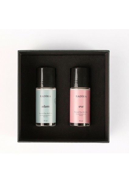 Doğal Roll On Kadın ve Erkek Set 50 ml + 50 ml modelleri
