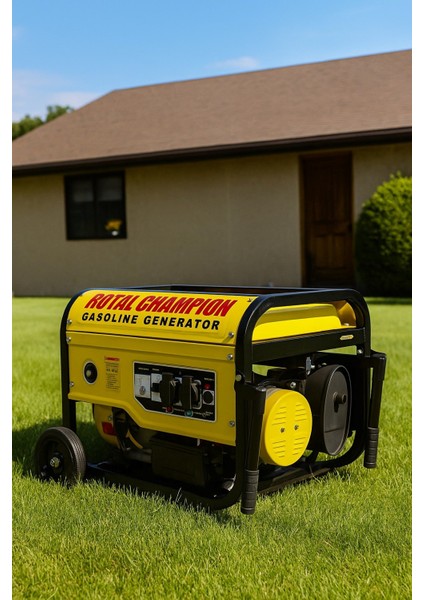 Royal Champion WX-6500 Uzaktan Kumandalı Çalıştırma 4 Kw Benzinli Ipli Marşlı Monofaze Portatif Jeneratör fırsatları