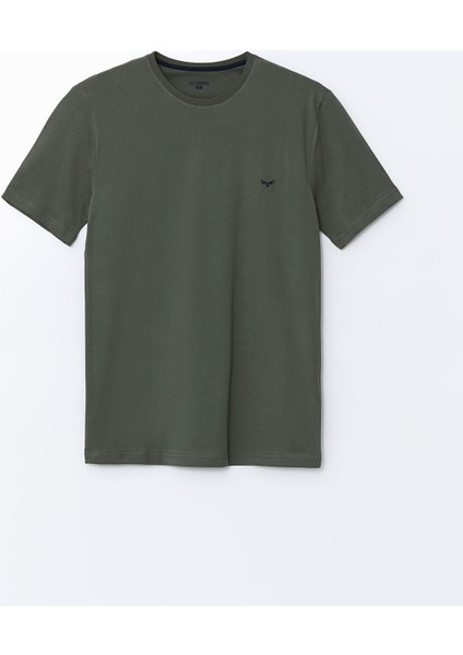 Yeni Sezon Bisiklet Yaka Kısa Kollu Erkek Pijama Üst