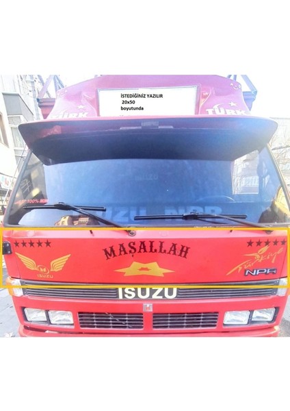 Kamyonet Kupa Süsleme Stickeri - 20 Parça Isuzı N P R Için modelleri