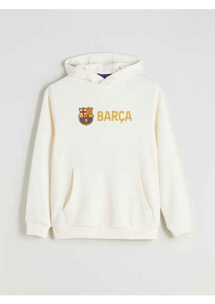 Yeni Sezon Uzun Kollu Barcelona Baskılı Erkek Hoodie indirimleri