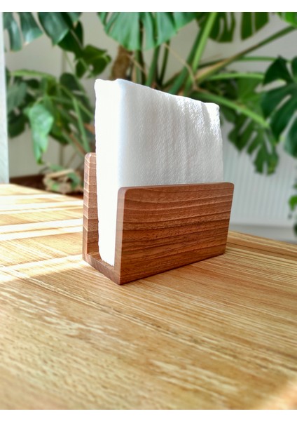 Peçetelik Kahve Filtresi Tutucu Ceviz Ağacından El Yapımı -Napkin and Coffee Filter Holder Handmade From Walnut Wood