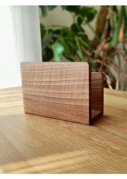 Peçetelik Kahve Filtresi Tutucu Ceviz Ağacından El Yapımı -Napkin and Coffee Filter Holder Handmade From Walnut Wood fırsatları