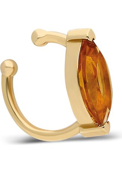 Sera Floating Marquise Kadın Altın Küpe