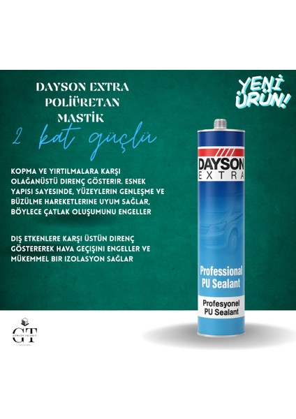 Extra Poliüretan Mastik 280 ml | Profesyonel Yapıştırma
