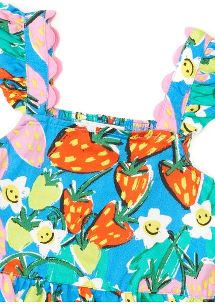 Çok Renkli Baskılı Kız Çocuk Bluz modelleri