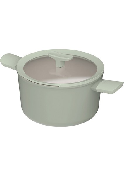 Balance Sage Yapışmaz Seramik Kapaklı Alüminyum Tencere 24 cm
