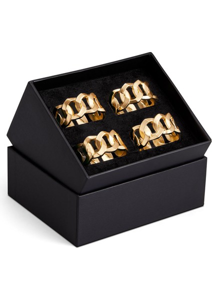 Gold Zincir Formlu 4lü Peçetelik fiyatları