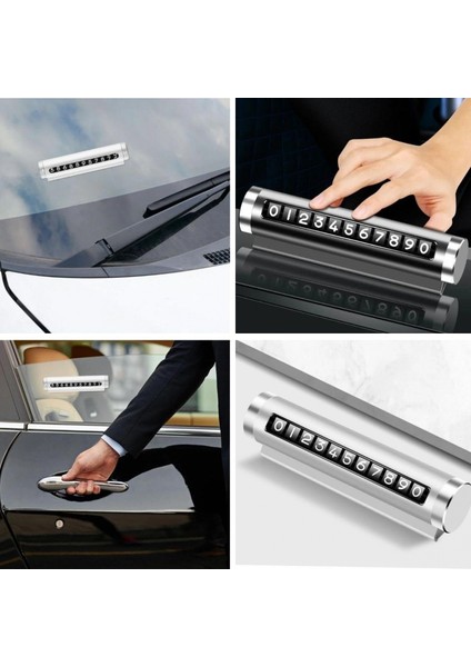 Alüminyum Kasa Gri Renk Çevirmeli Araç Içi Telefon Numaratörü Park Oto Numaratörü (4887) fiyatları