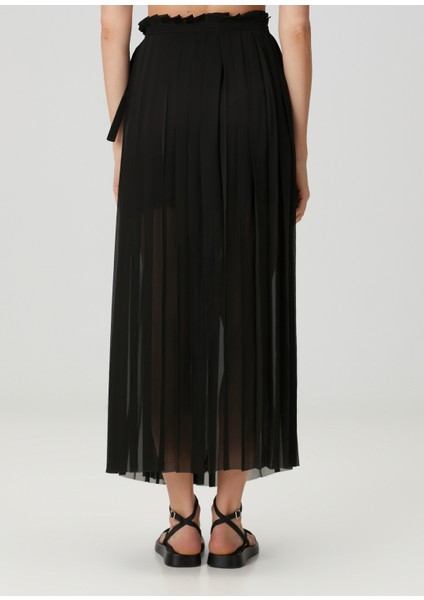 Siyah Pileli Maksi Etek fırsatları