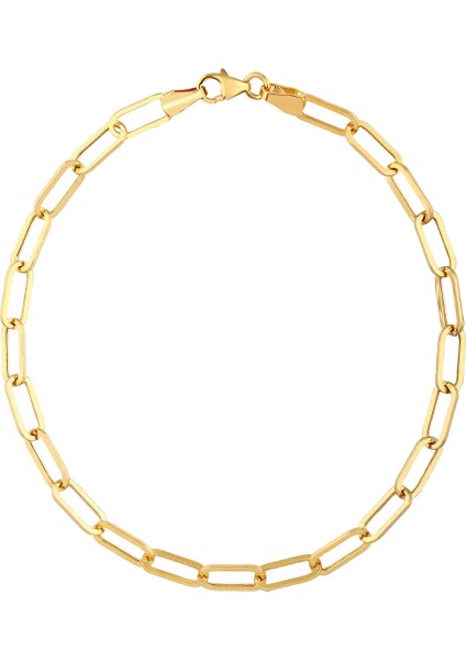 Agakulche Ataç 4 mm Altın Bileklik