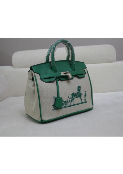 Kadın At Desenli Omuz Çantası