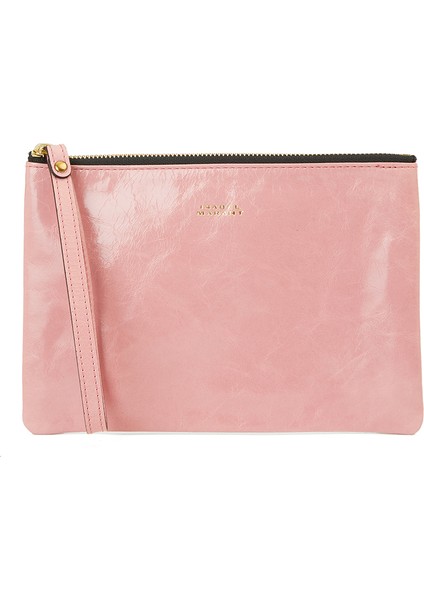 Mino Pembe Kadın Deri El Portföyü
