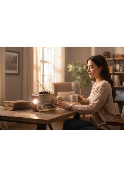 Nostalji Radyo Ekitme Trend Nostaljik Radyo(Bletooth ve Fener Özellikli) fiyatları