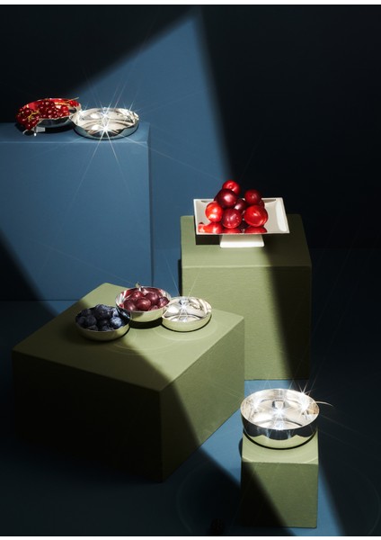 2 Part Server Gümüş Kaplama Dekoratif Kase fiyatları