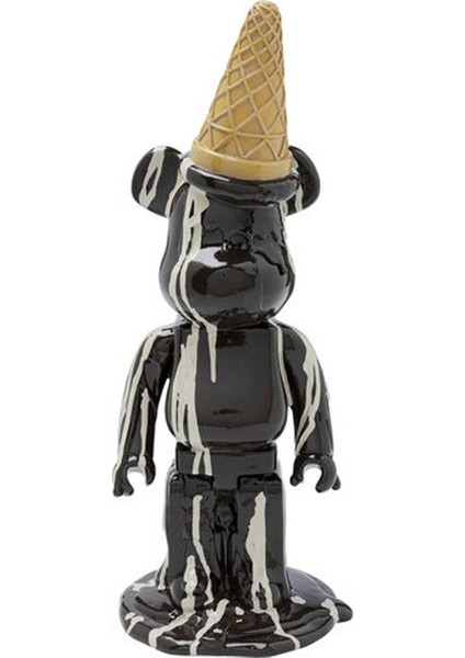 Dekoratif Obje Deco Figurine Gelato Bear BLACK40CM