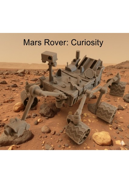 Mars Rover Curiosity Kit Card - Eğitici Oyuncak