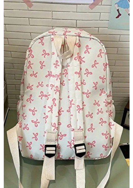 Kore Tarzı Kurdele Desenli Sırt Çantası Spor Çantası Okul Çantası Günlük Kullanım Çanta fiyatları