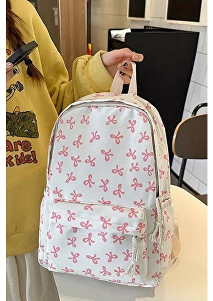 Kore Tarzı Kurdele Desenli Sırt Çantası Spor Çantası Okul Çantası Günlük Kullanım Çanta fırsatları