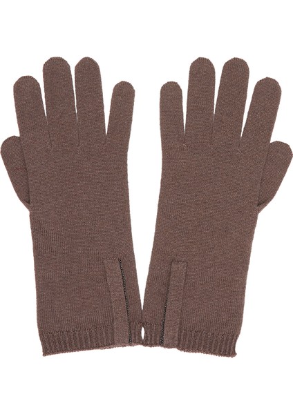 Kahverengi Kadın Kaşmir Eldiven