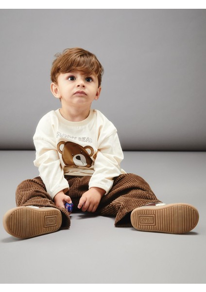 Yeni Sezon Bisiklet Yaka Erkek Bebek Sweatshirt ve Pantolon 2'li fiyatları