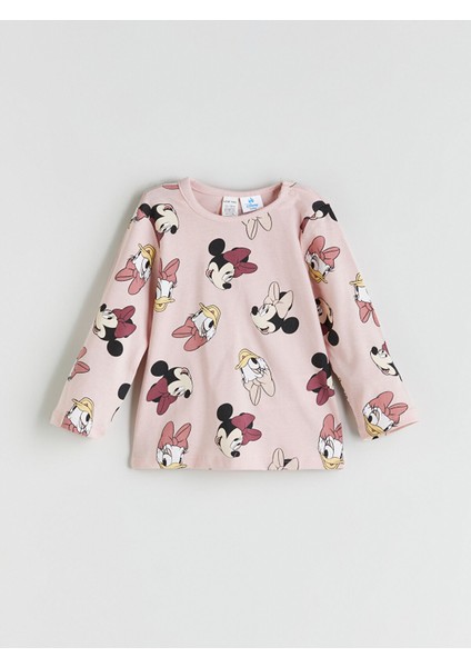 Yeni Sezon Minnie Mouse Baskılı Kız Bebek Pijama Takım fiyatları
