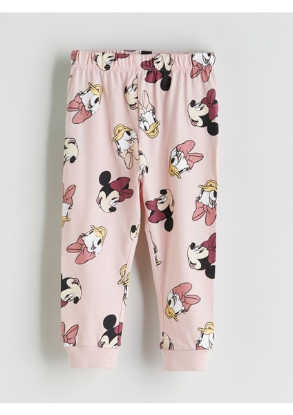 Yeni Sezon Minnie Mouse Baskılı Kız Bebek Pijama Takım fırsatları