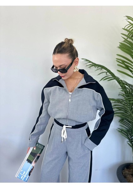 Kadın Crop Hırka Gri fiyatları