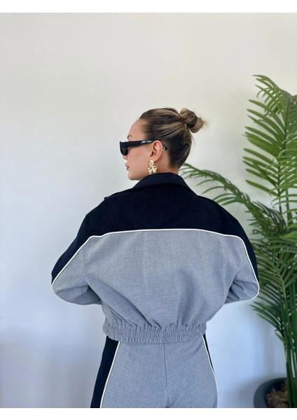 Kadın Crop Hırka Gri modelleri