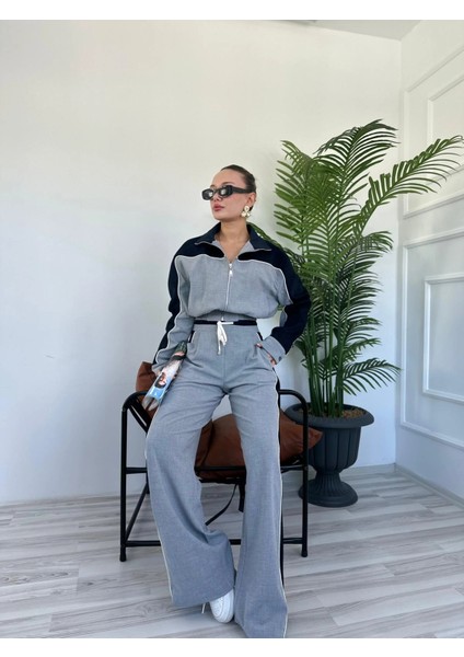 Kadın Crop Hırka Gri indirimleri