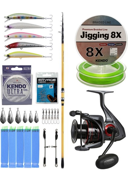 Yekoutdoor Surf Olta Seti Shimano Kamış Beastmaster Fx Surf Tele 4,25M 200G 6pc&okuma Ceymar C-6000A Olta Makinesi indirimleri