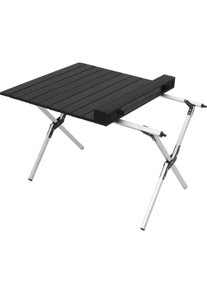 Portatif Alüminyum Kamp Masası Siyah 60x82x48cm