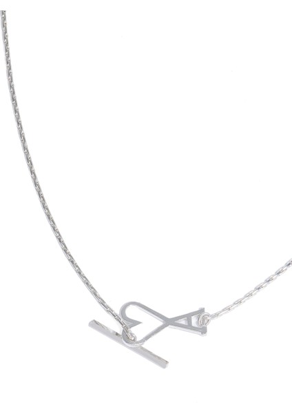 Silver Logo Formlu Erkek Kolye fiyatları