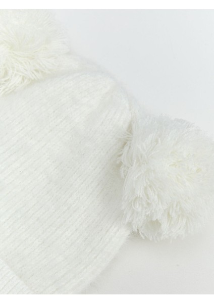 Yeni Sezon Kız Bebek Ponponlu Bere, Atkı ve Eldiven Seti modelleri