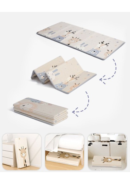 Pastel Friends Katlanabilir Oyun Matı / Halısı 200 x 180 x 1,5 cm indirimleri