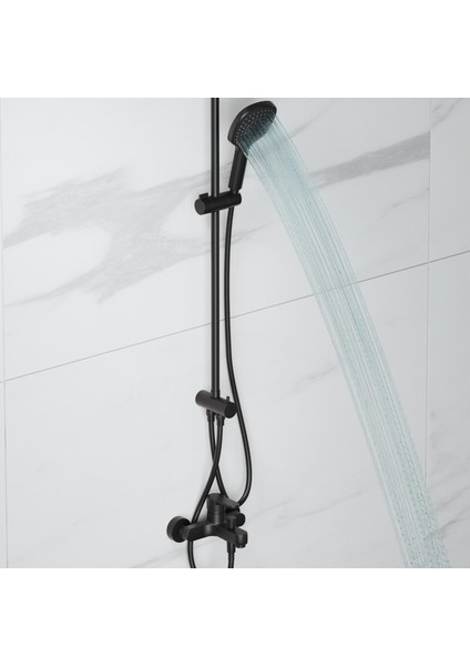 Mode S Rain Duş Sistemi + Lento Banyo Bataryası 2 Parça Set – Mat Siyah modelleri