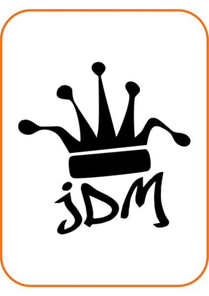 Jdm Oto Sticker 20X20 cm Siyah