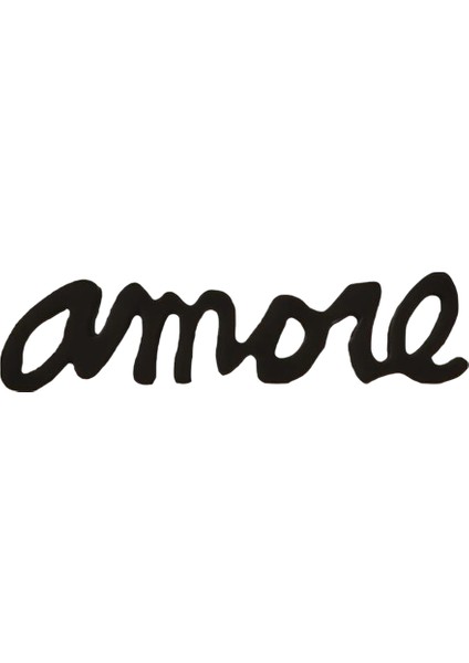 Amore Siyah Masaüstü Dekoratif Obje
