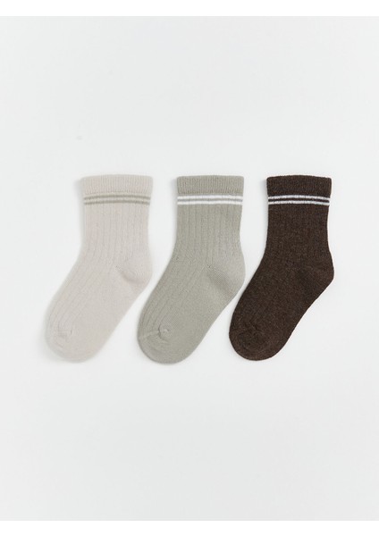 Yeni Sezon Erkek Bebek Soket Çorap 3'lü