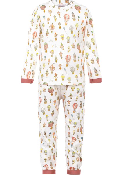 Loungewear Pudra Unisex Çocuk Pantolon Seti