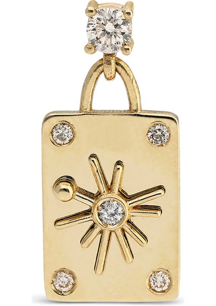 Yari Buenos Dias Pırlantalı Kadın Altın Tek Küpe