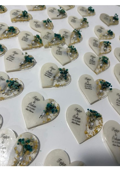 Epoksi Magneti 25 Adet Nişan Magneti Nikah Magneti Kına Magneti Söz Magneti